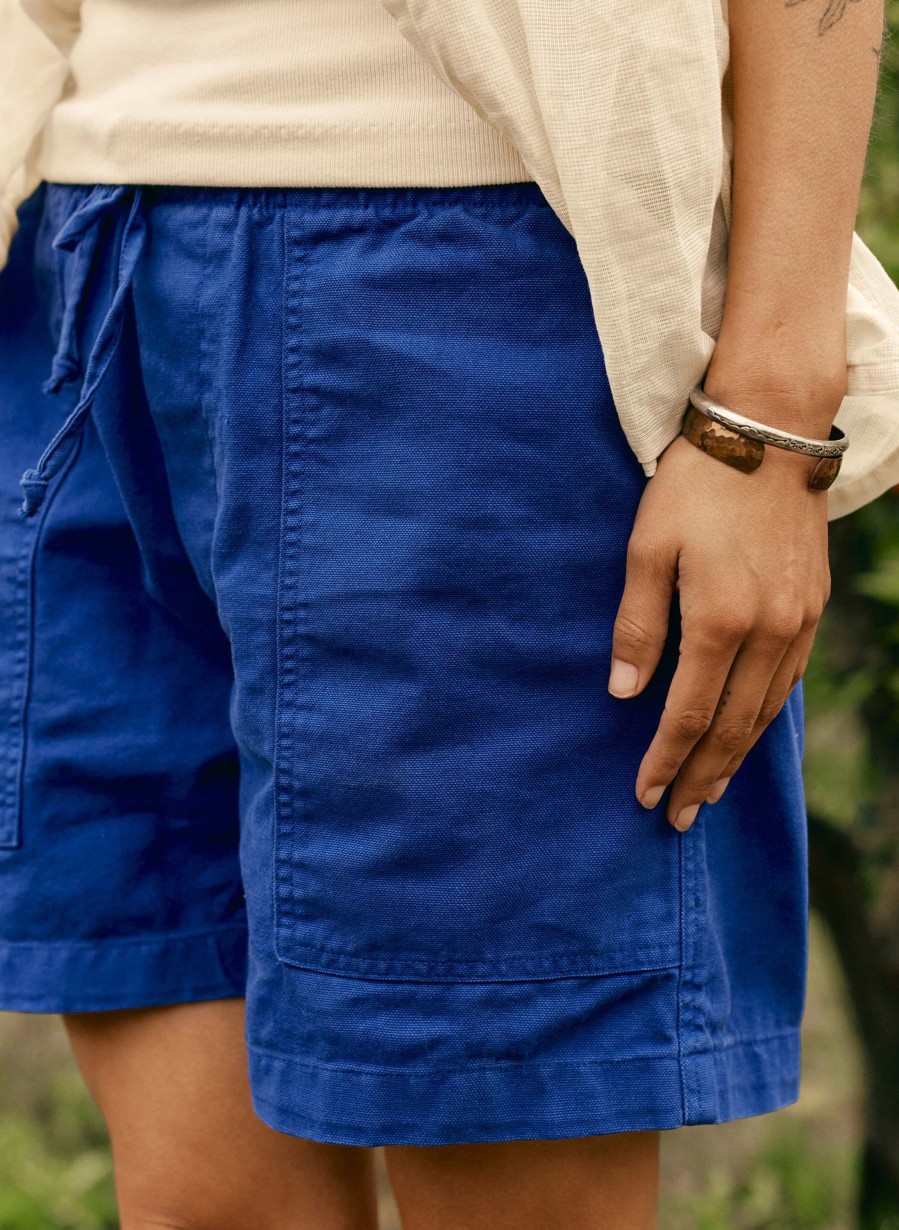 i+w non-denim bottoms The Canvas Lounge Short In Klein Blue Pants & Shorts