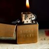 i+w accessories Hand Stamped "Lucky Devil" Zippo Home Goods