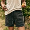 i+w non-denim bottoms The Canvas Lounge Short In Faded Black Pants & Shorts