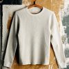 i+w knits The Long Sleeve Thermal Crew In Ash Knits & Sweaters