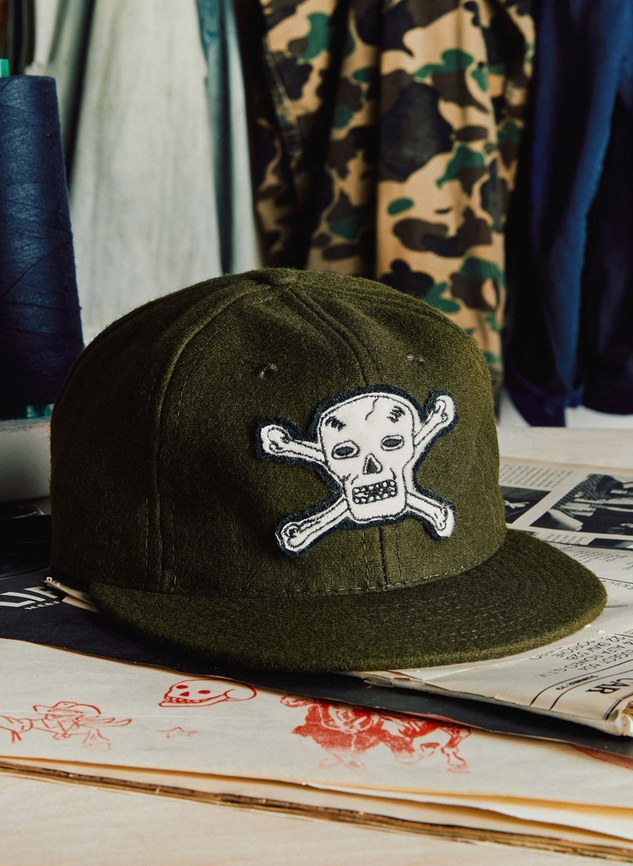 3rd party-ebbets field The "Hellcats" Cap In Olive Accessories