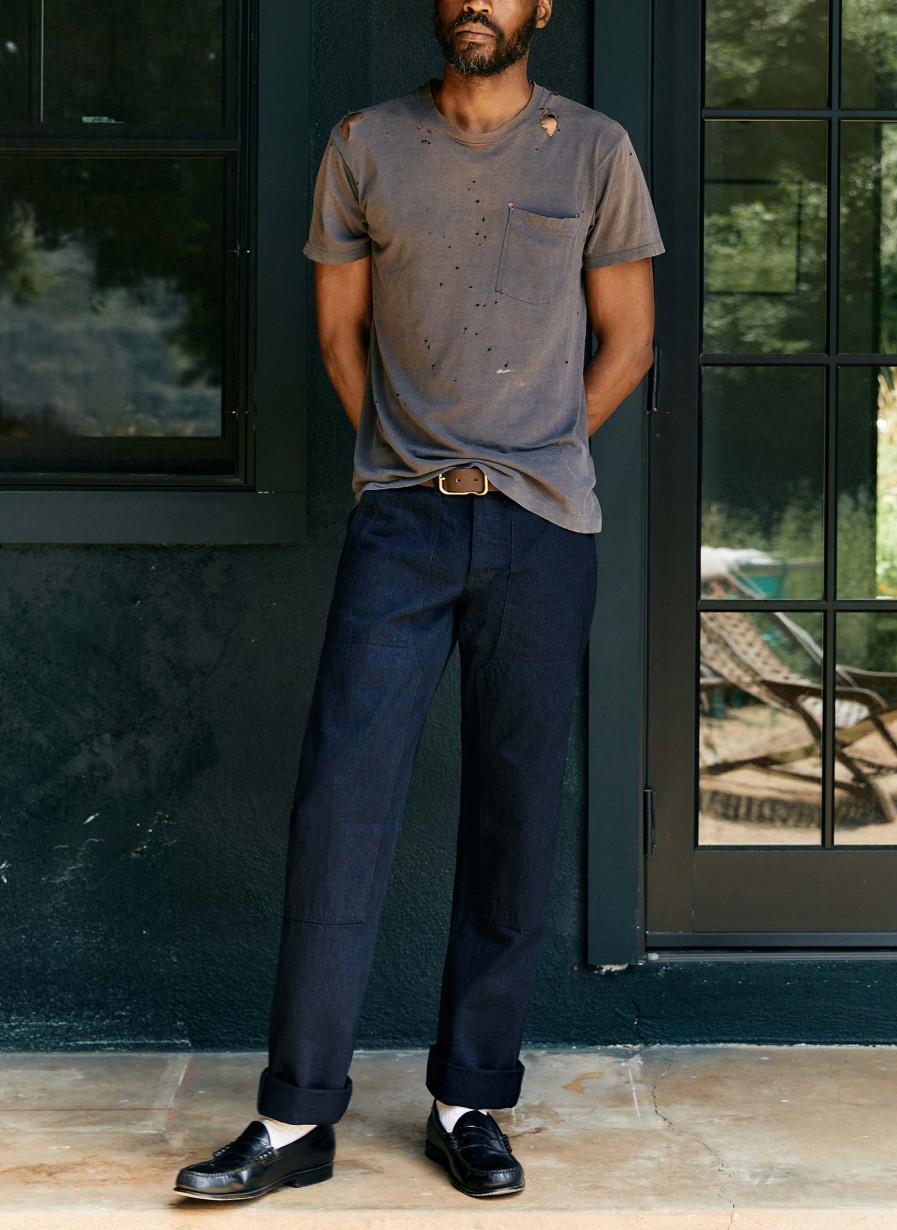 i+w non-denim bottoms Hencye Workpant In Black Indigo Pants & Shorts