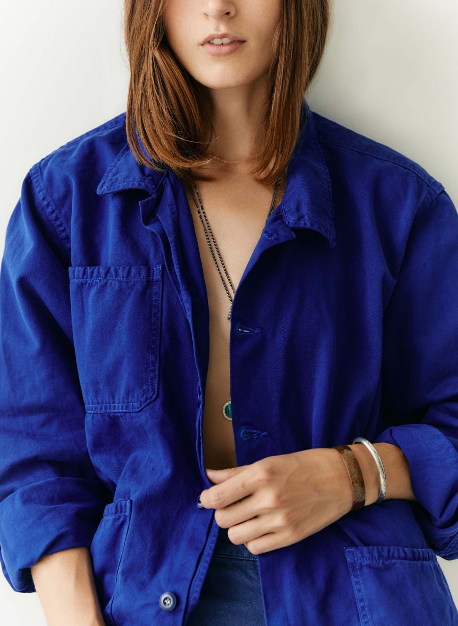 i+w outerwear The Painters Coat In Klein Blue Jackets