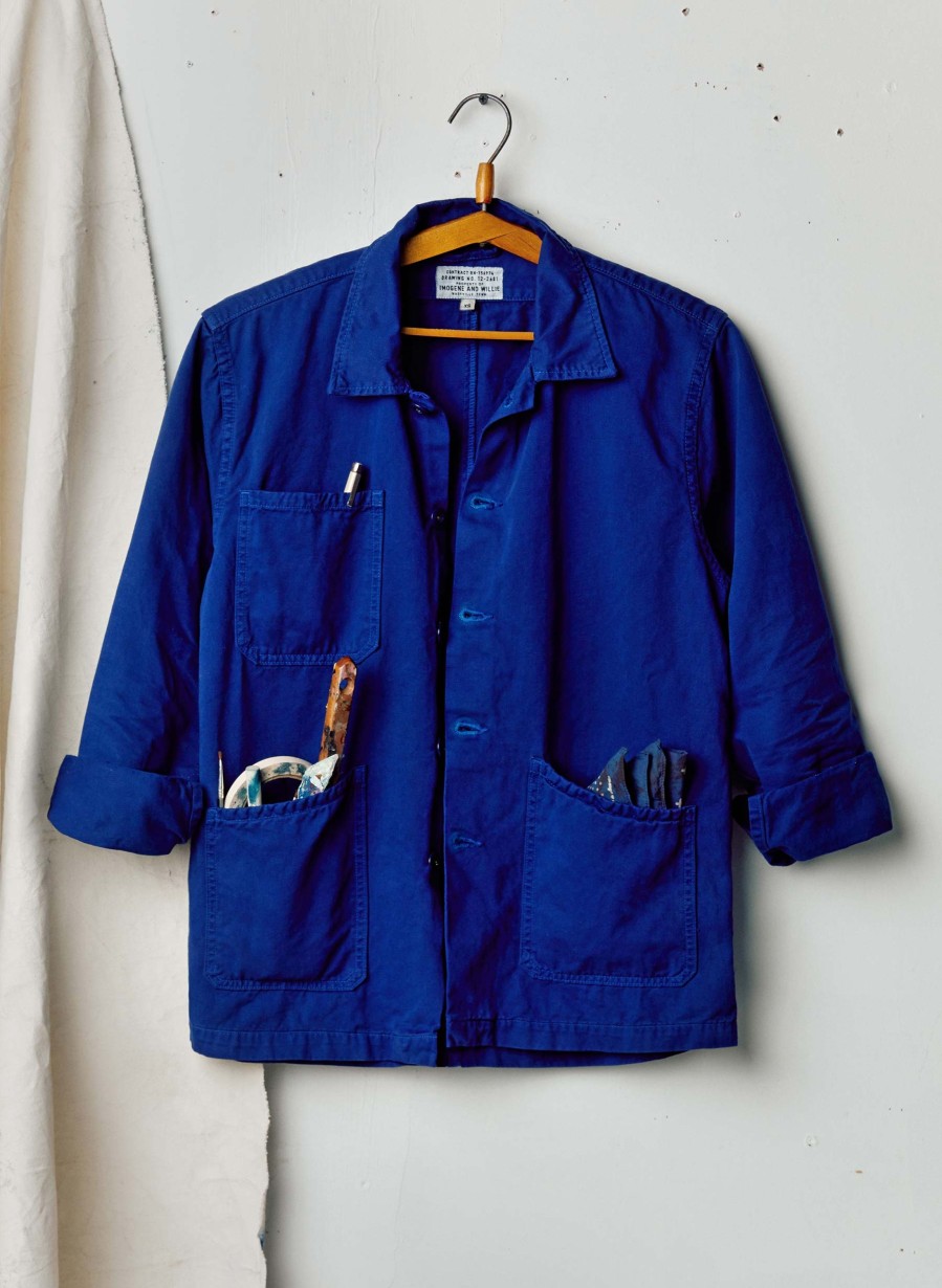 i+w outerwear The Painters Coat In Klein Blue Jackets