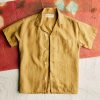 i+w woven shirts The Serra Camp Shirt In Gold Shirts