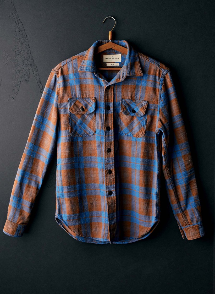 i+w woven shirts Earl Plaid In Sierra Shirts