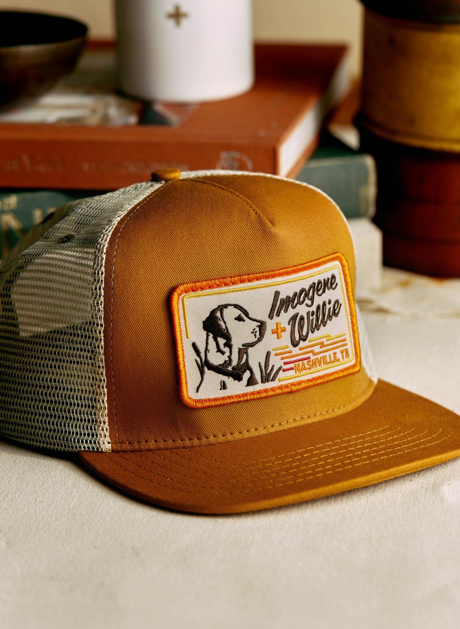 3rd party-ch headwear The "Bird Dog" Trucker In Gold Accessories