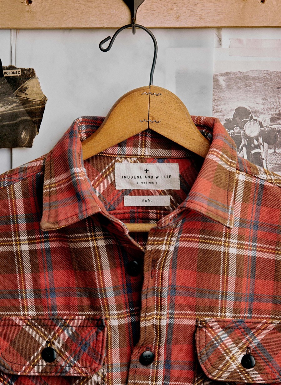 i+w woven shirts Earl Plaid In Concord Shirts