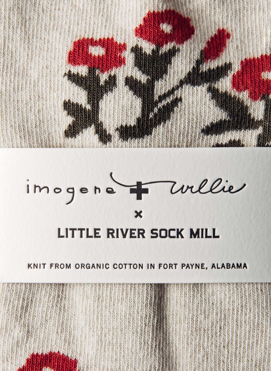 3rd party-little river Rosebud Sock In Natural Accessories