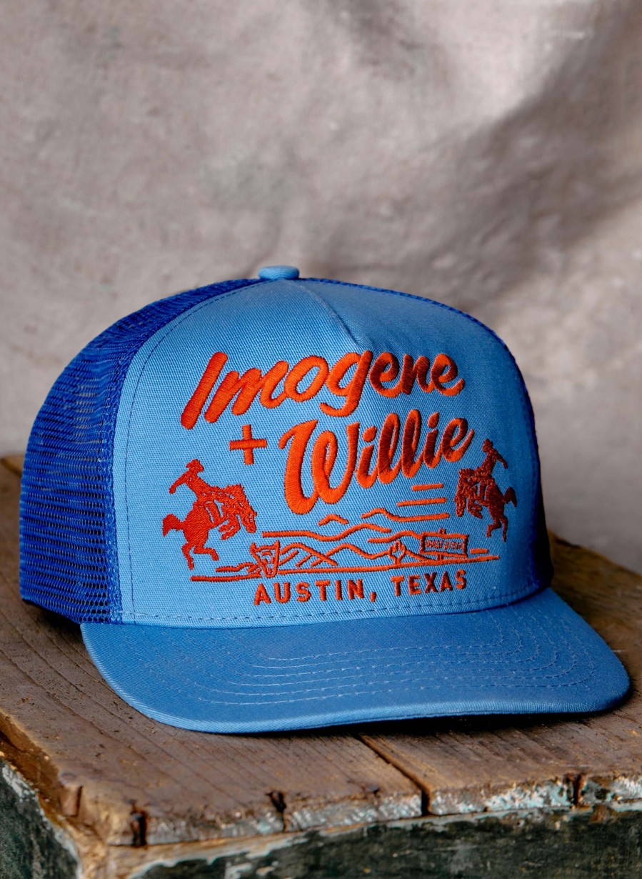 3rd party-ch headwear The "Bronco" Trucker In Blue Accessories