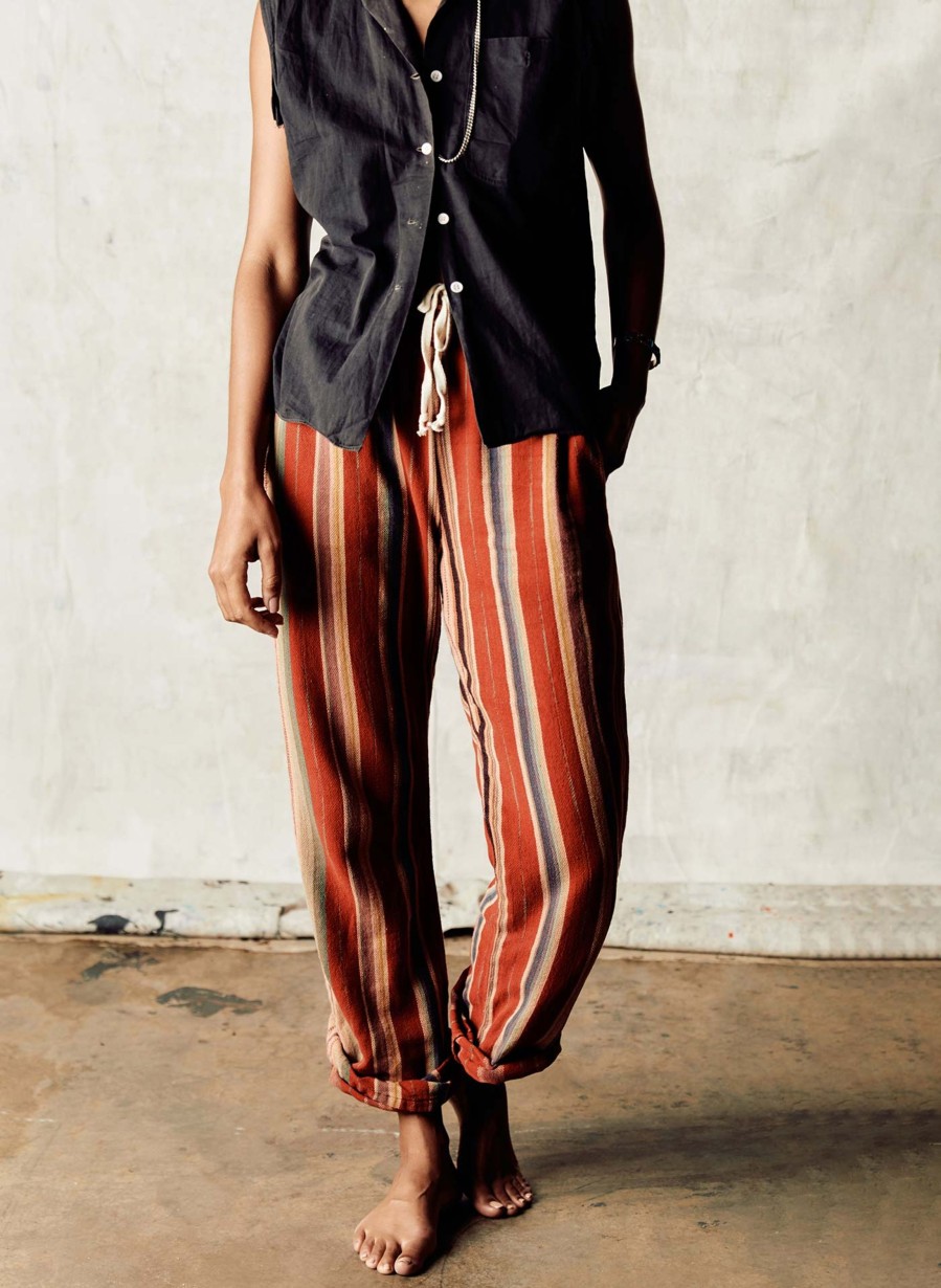 i+w non-denim bottoms Fethiye In Hand-Loomed Coastal Stripe Pants & Shorts