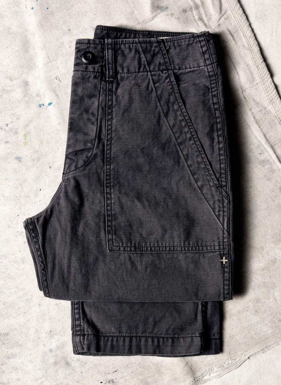 i+w non-denim bottoms Oliver Military Trouser In Black Pants & Shorts