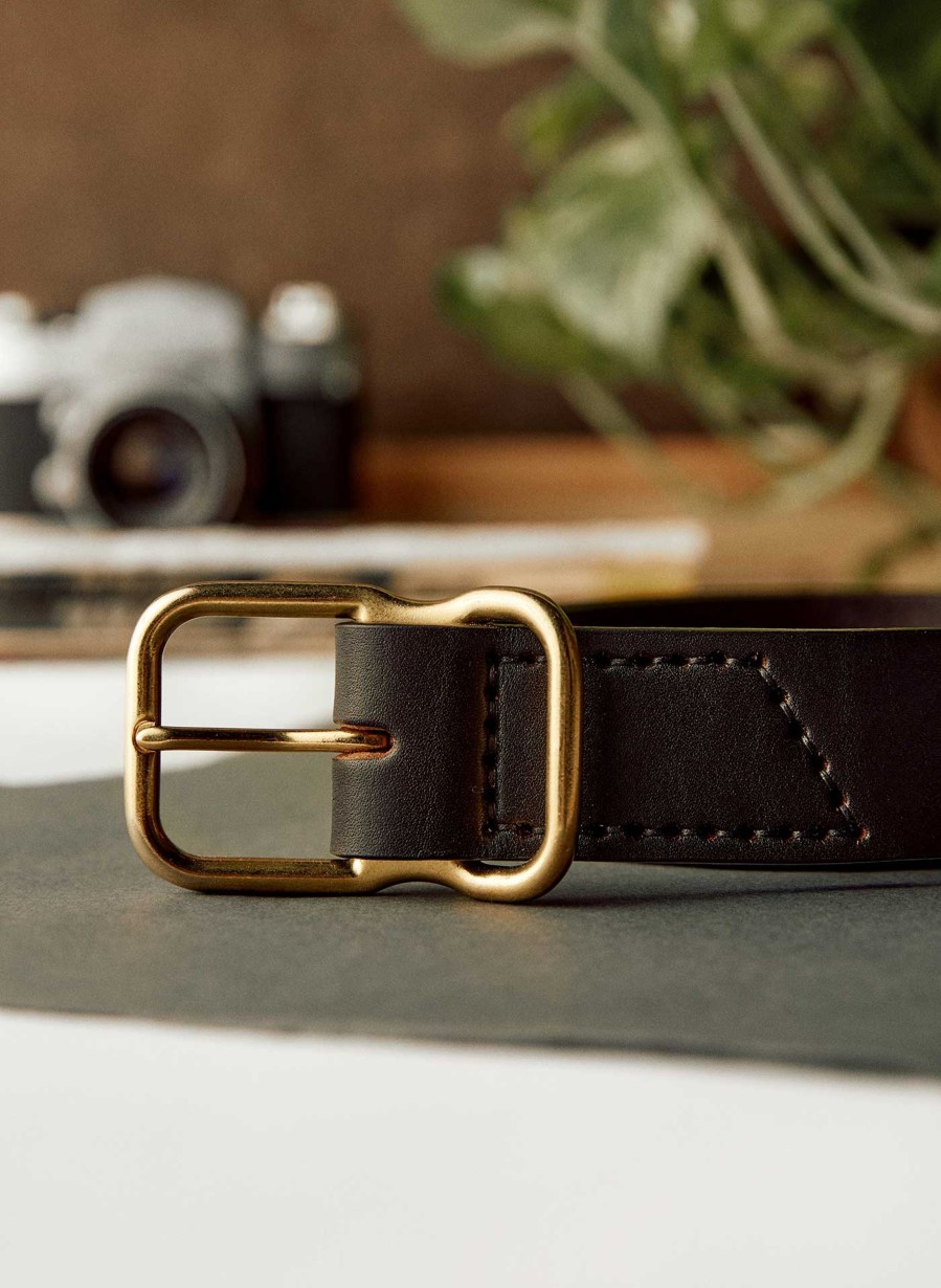 3rd party-emil erwin Emil Erwin Signature Belt Dark Brown Accessories