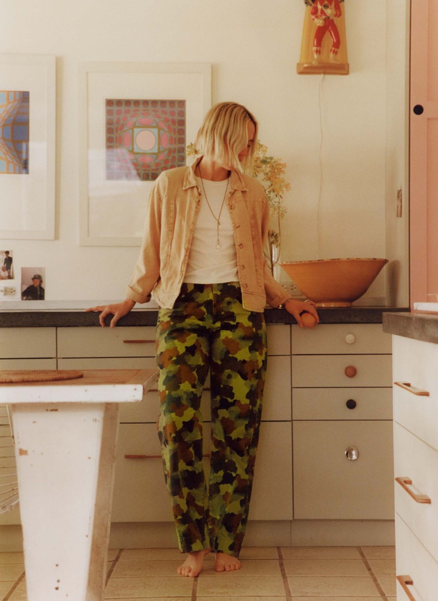 i+w non-denim bottoms The Sonora Painted Camo Trouser Pants & Shorts