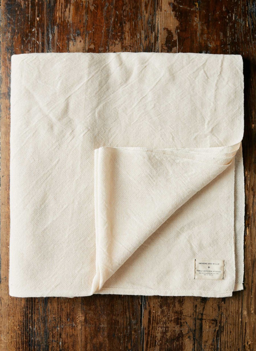 i+w home goods I+W X Family Heirloom Weavers Cotton Throw In Natural Home Goods