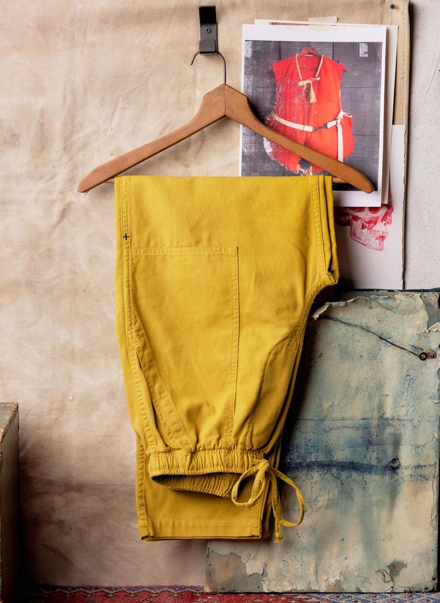 i+w non-denim bottoms The Ventura Chore Pant In Chartreuse Pants & Shorts