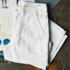 i+w non-denim bottoms Oliver Military Trouser In White Pants & Shorts