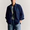 i+w outerwear Military Shirt Jacket In Indigo Jackets