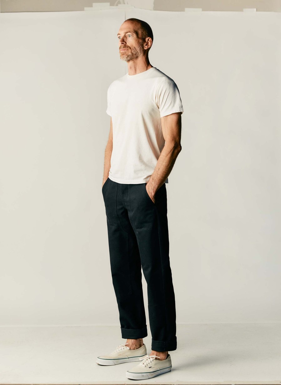 i+w non-denim bottoms Hencye Canvas Workpant In Black Pants & Shorts