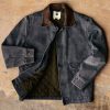 i+w outerwear Quilt Lined Canvas Chore Coat Jackets