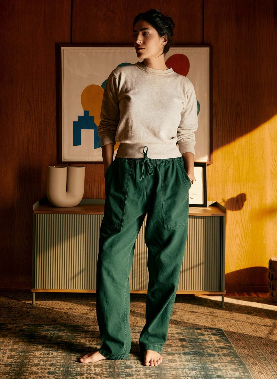 i+w non-denim bottoms The Ventura Chore Pant In Forest Pants & Shorts