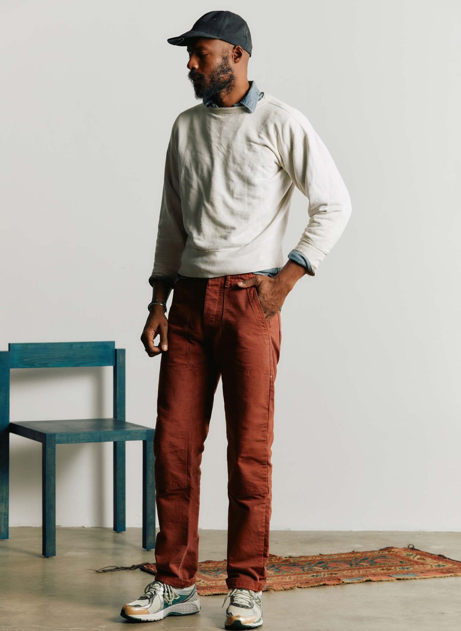 i+w non-denim bottoms Hencye Canvas Workpant In Falu Red Pants & Shorts