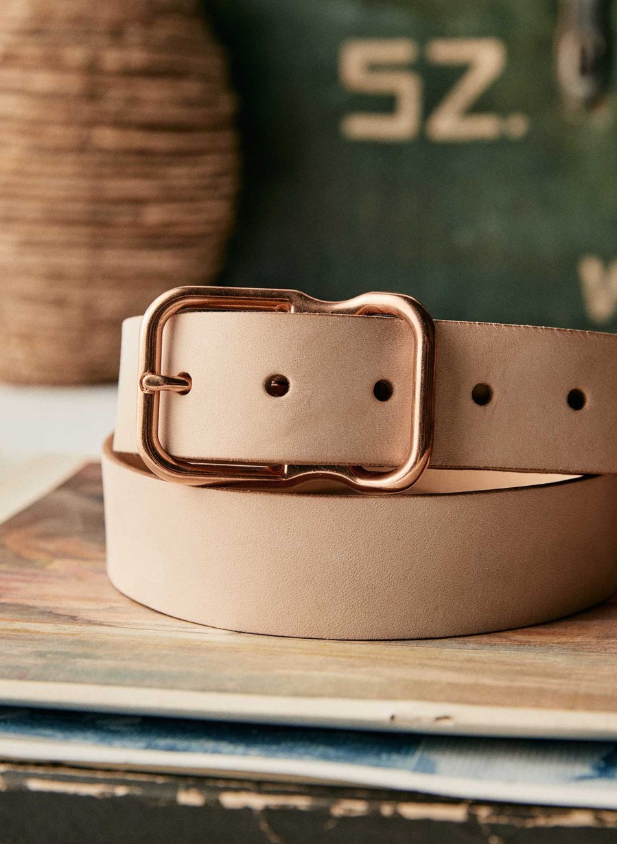 3rd party-emil erwin Emil Erwin Signature Belt In Natural Accessories