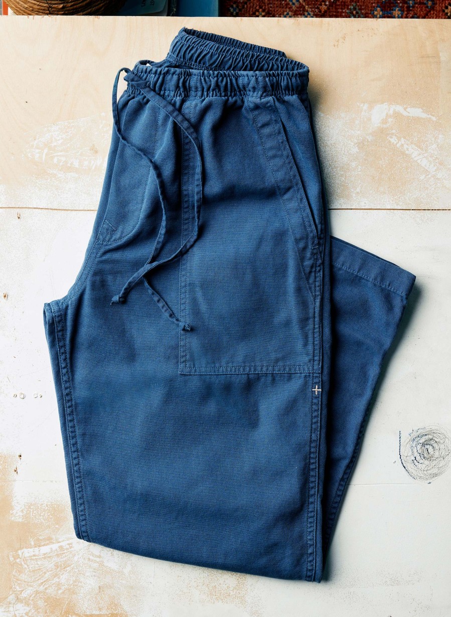 i+w non-denim bottoms The Ventura Chore Pant In Blue Pants & Shorts