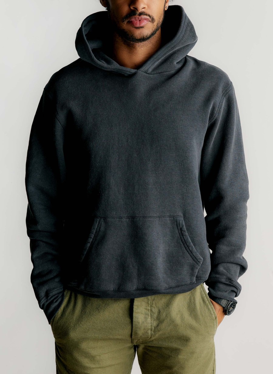 i+w knits The Wakefield Hoodie In Black Knits & Sweaters