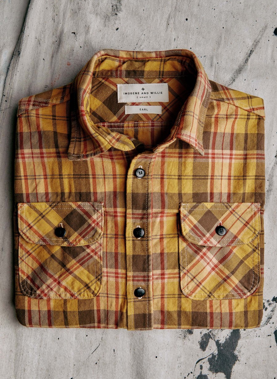 i+w woven shirts Earl Plaid In Sanborn Shirts