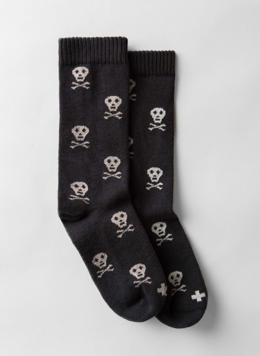 3rd party-little river Skull Sock In Charcoal Accessories