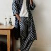 i+w accessories The Ojai Robe In Indigo Kiji Home Goods