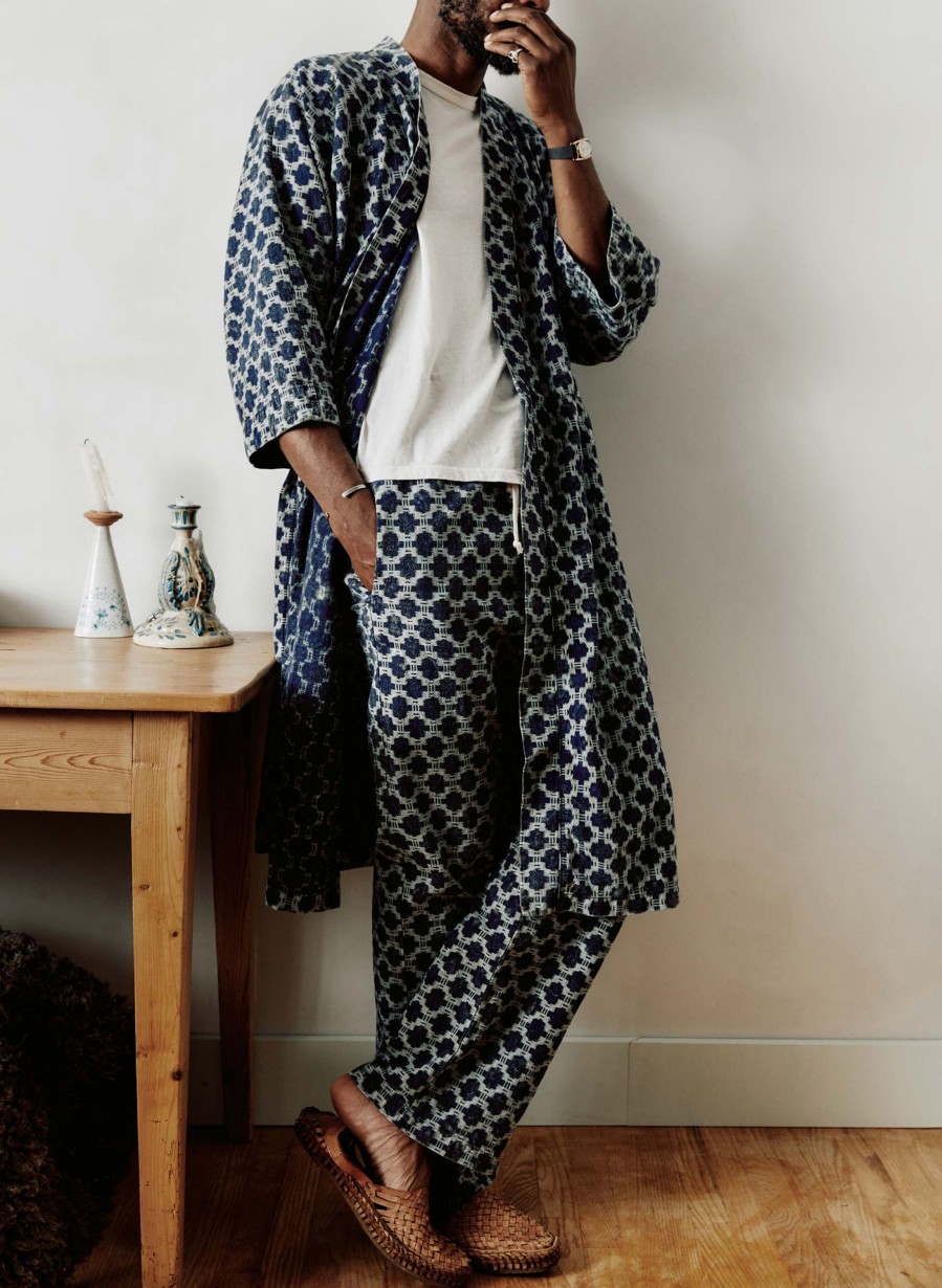 i+w accessories The Ojai Robe In Indigo Kiji Home Goods