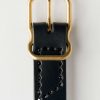 3rd party-emil erwin Emil Erwin Narrow Signature Belt In Black Accessories