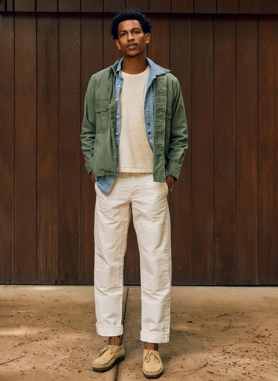 i+w non-denim bottoms Hencye Canvas Workpant In Natural Pants & Shorts