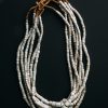 3rd party-kissema Vintage White Goomba Trade Bead Necklace Accessories