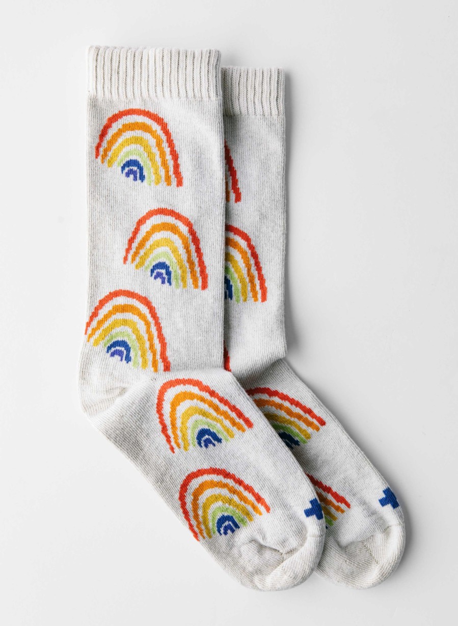 3rd party-little river Rainbow Sock In Natural Accessories