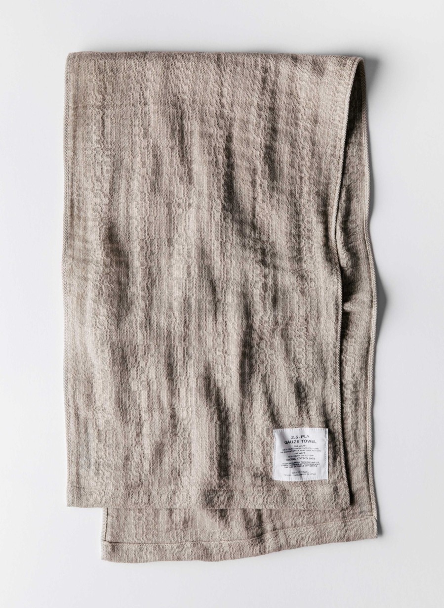 3rd party-morihata Morihata Gauze Towel In Beige Home Goods