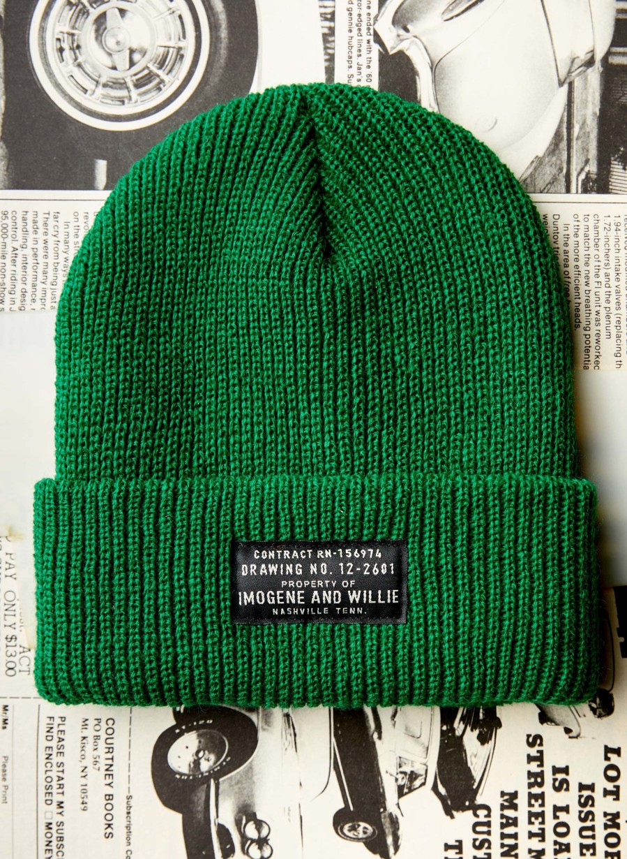 3rd party-ny hat co The I+W Race Green Rib Cap Accessories