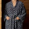 i+w accessories The Ojai Robe In Indigo Kiji Home Goods