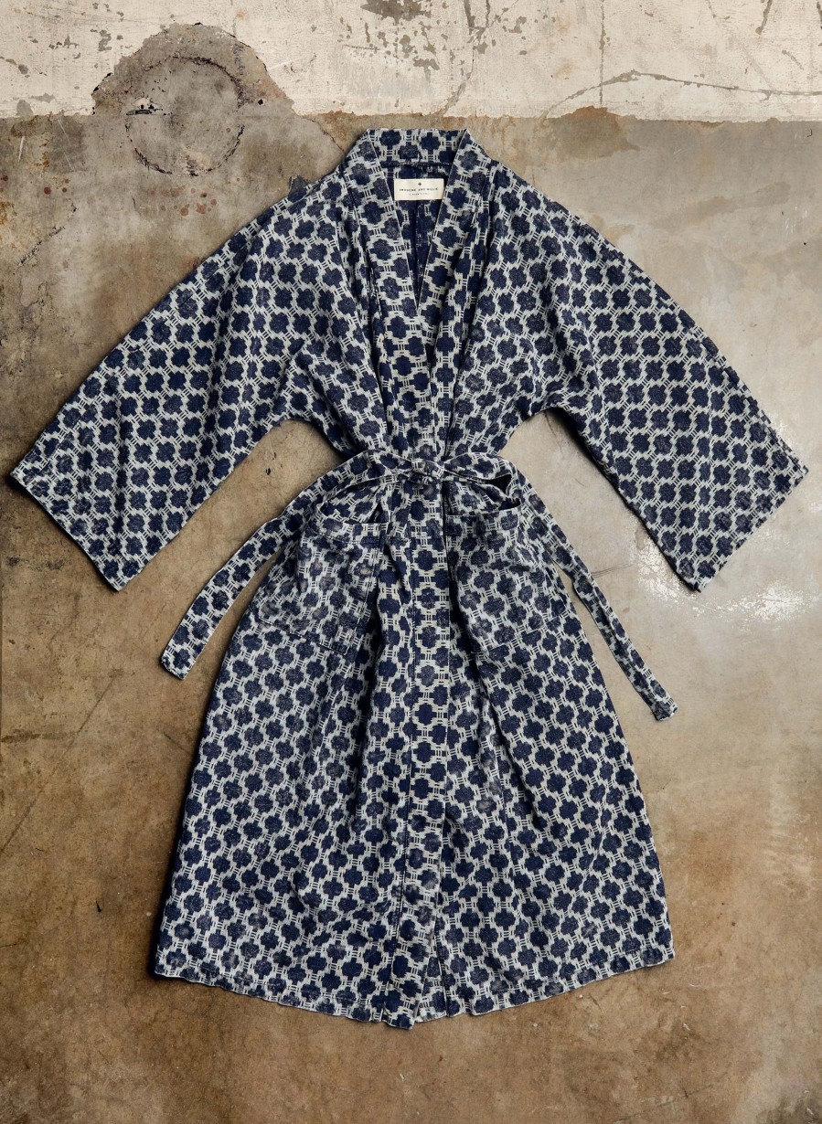 i+w accessories The Ojai Robe In Indigo Kiji Home Goods